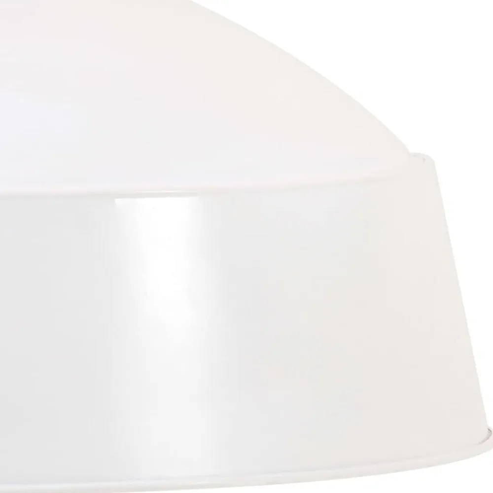 vidaXL Lámpara colgante industrial 58 cm blanca E27 Blanco Discount