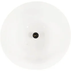 vidaXL Iluminación-Lámpara colgante industrial redonda 25 W blanca 42 cm E27