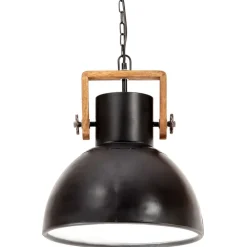 vidaXL Iluminación-Lámpara colgante industrial redonda 25 W 40 cm E27