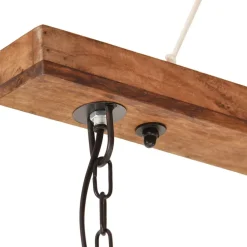 vidaXL Iluminación-Lámpara colgante industrial 25 W negra 109 cm E27
