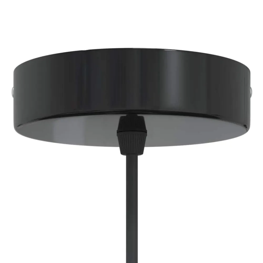 vidaXL Lámpara colgante regulable en altura E27 Ø 22cm Negro brillante Online