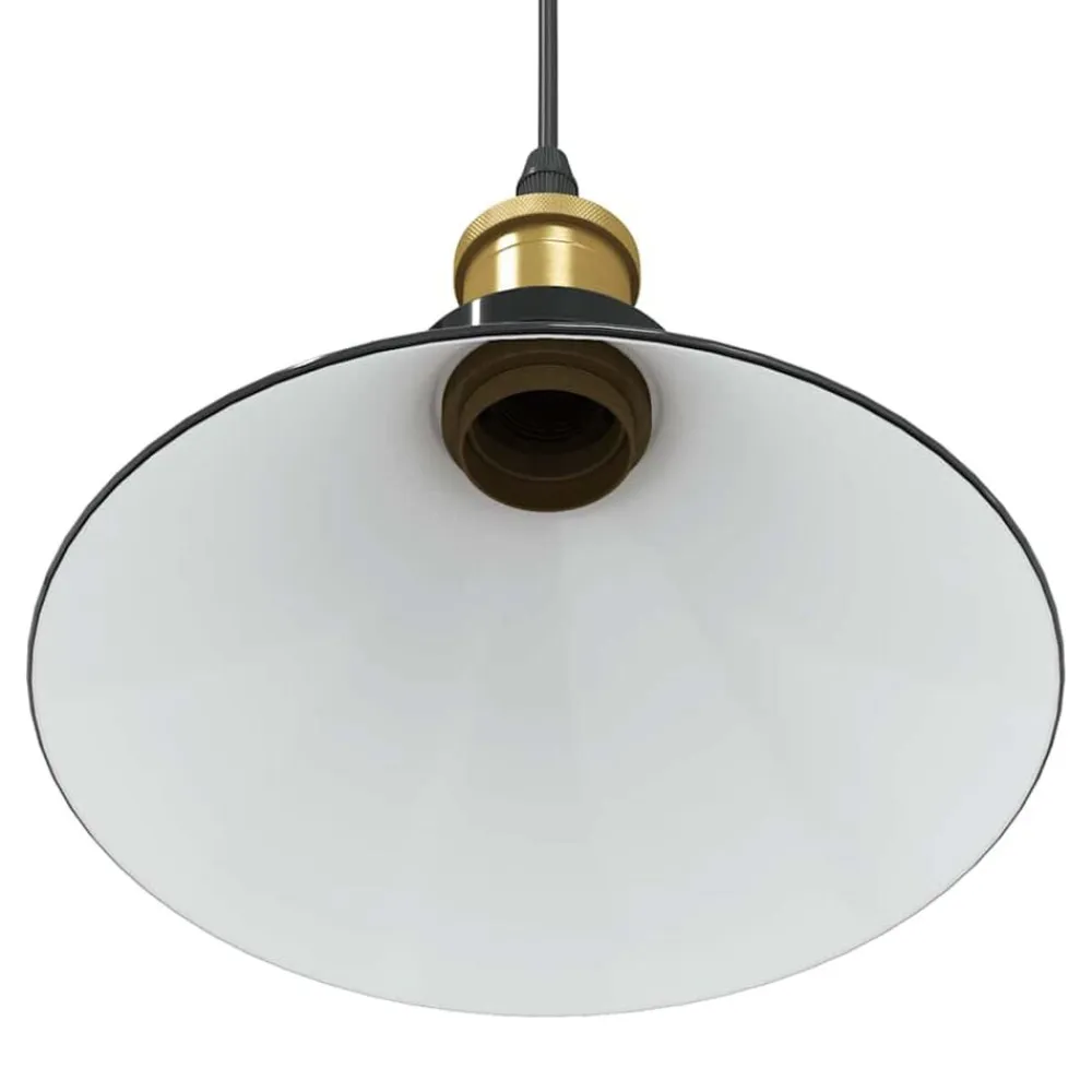 vidaXL Lámpara colgante regulable en altura E27 Ø 22cm Negro brillante Online