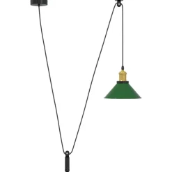vidaXL Iluminación-Lámpara colgante regulable en altura E27 Ø 22cm