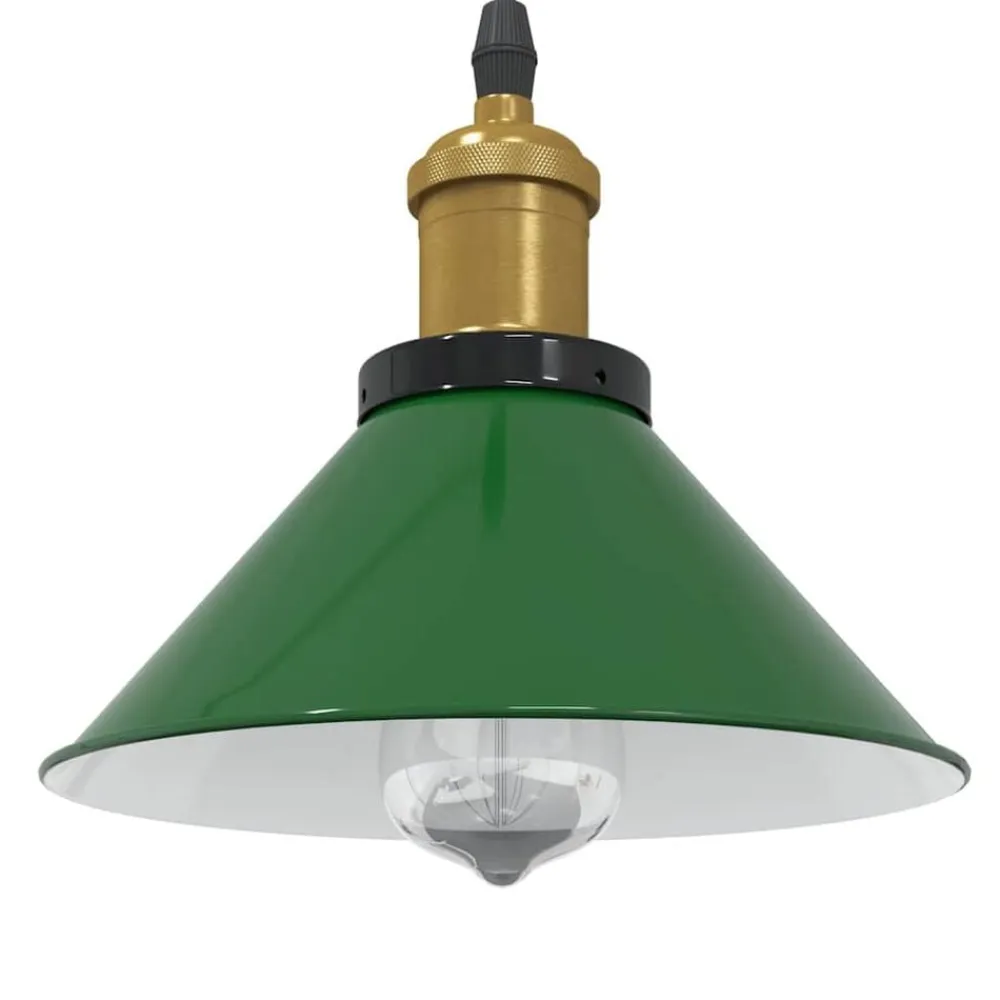 vidaXL Iluminación-Lámpara colgante regulable en altura E27 Ø 22cm