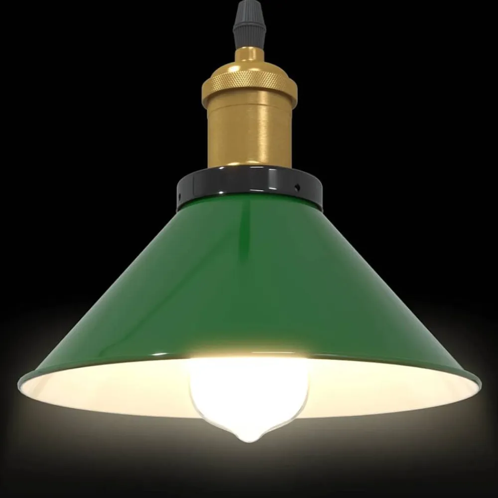 vidaXL Iluminación-Lámpara colgante regulable en altura E27 Ø 22cm