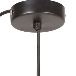 vidaXL Lámpara colgante redonda negra 25 W 17 cm E27 Negro Best
