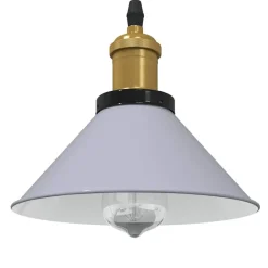 vidaXL Iluminación-Lámpara colgante regulable en altura E27 Ø 22cm
