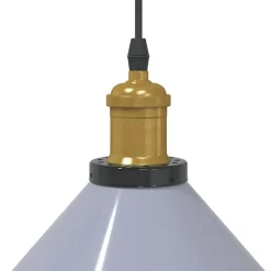 vidaXL Iluminación-Lámpara colgante regulable en altura E27 Ø 22cm