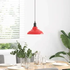 vidaXL Iluminación-Lámpara colgante regulable en altura E27 Ø 31cm
