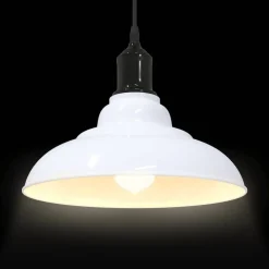 vidaXL Iluminación-Lámpara colgante regulable altura E27 Ø 31cm