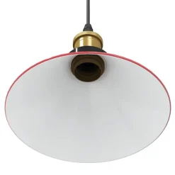 vidaXL Lámpara colgante regulable en altura E27 Ø 22cm Rojo brillante Best