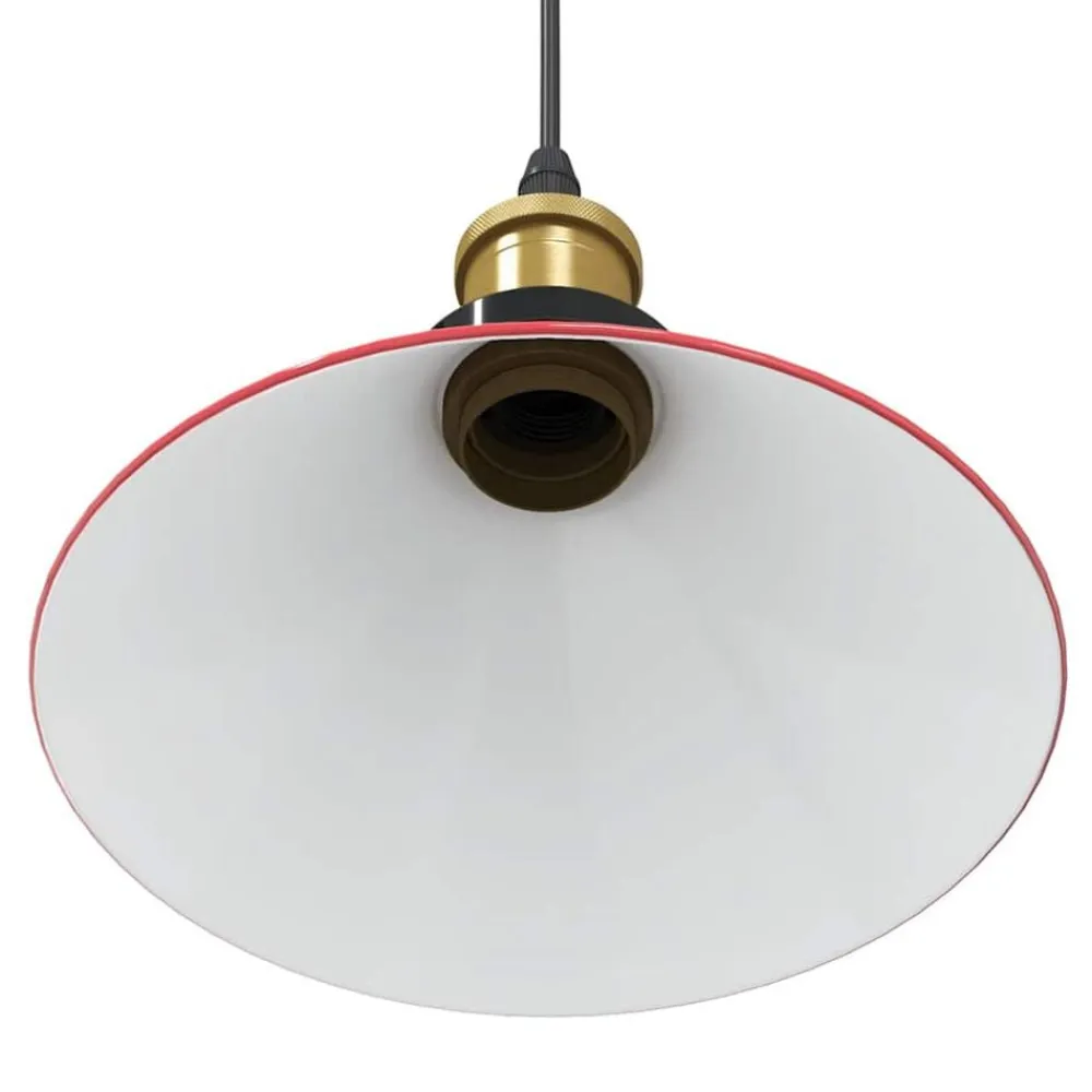 vidaXL Lámpara colgante regulable en altura E27 Ø 22cm Rojo brillante Best