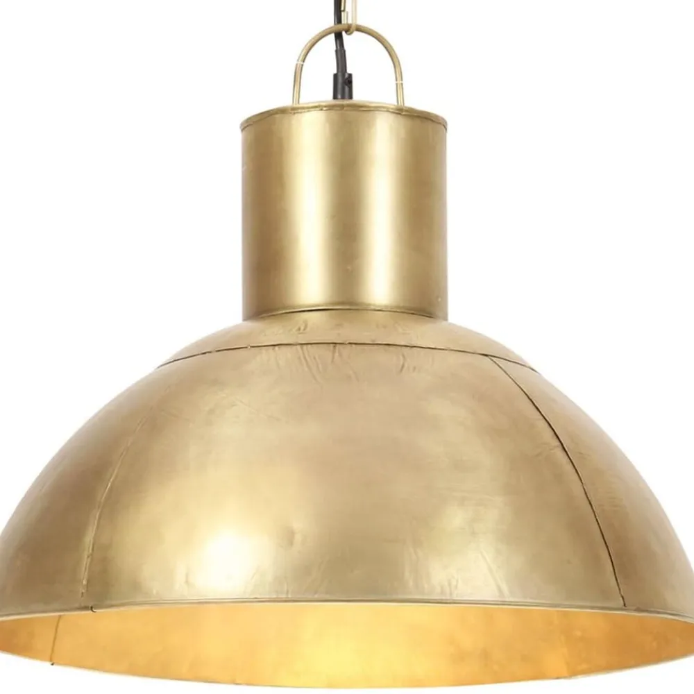 vidaXL Iluminación-Lámpara colgante redonda 25 W latón 48 cm E27