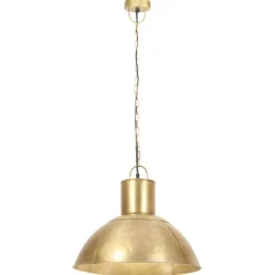 vidaXL Iluminación-Lámpara colgante redonda 25 W latón 48 cm E27