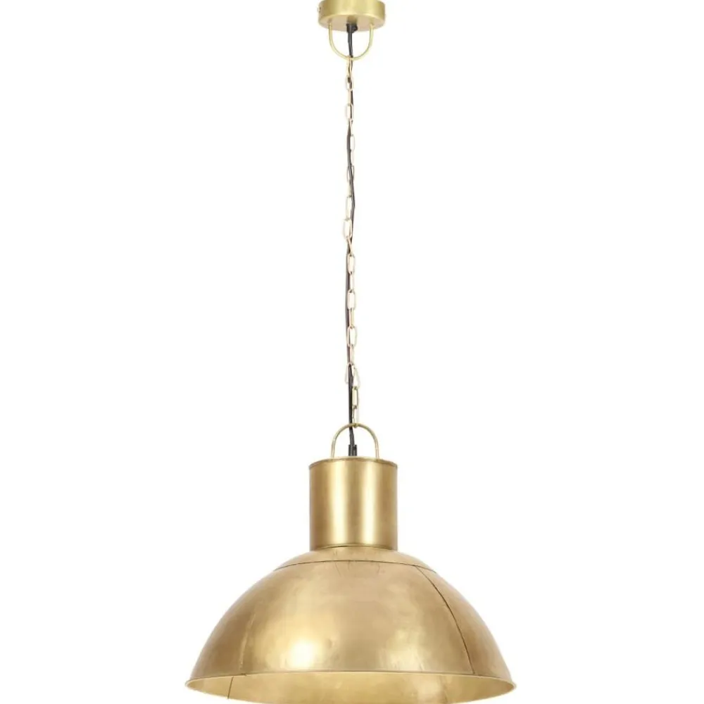 vidaXL Iluminación-Lámpara colgante redonda 25 W latón 48 cm E27