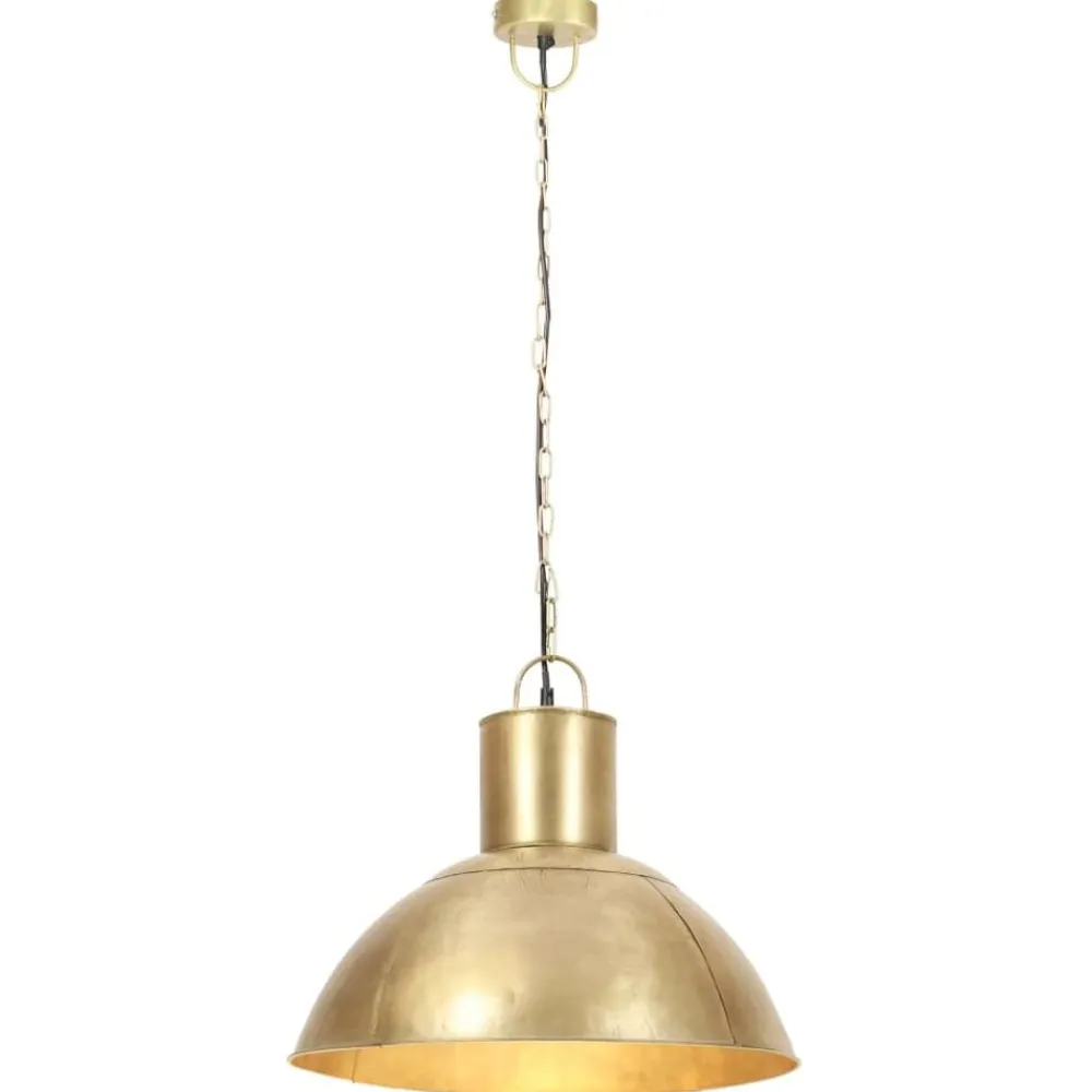 vidaXL Iluminación-Lámpara colgante redonda 25 W latón 48 cm E27