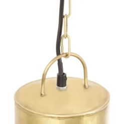 vidaXL Iluminación-Lámpara colgante redonda 25 W latón 48 cm E27