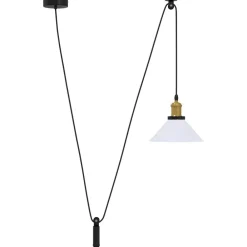 vidaXL Iluminación-Lámpara colgante regulable altura E27 Ø 22cm