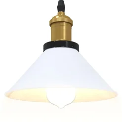 vidaXL Iluminación-Lámpara colgante regulable altura E27 Ø 22cm