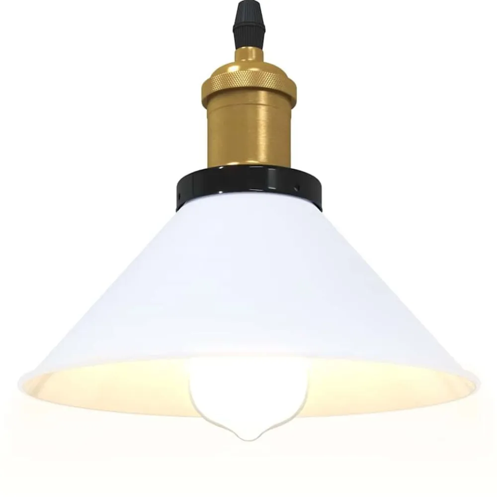 vidaXL Iluminación-Lámpara colgante regulable altura E27 Ø 22cm