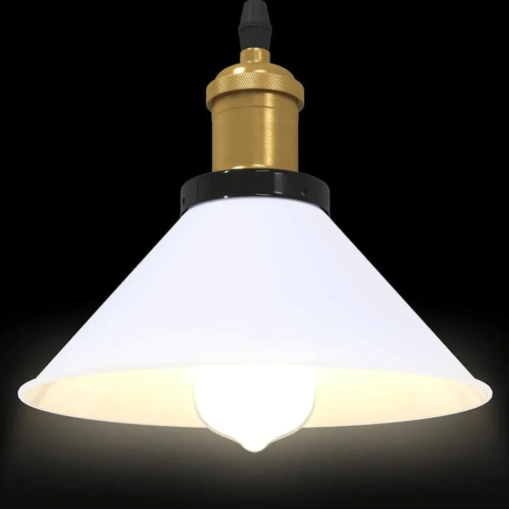vidaXL Iluminación-Lámpara colgante regulable altura E27 Ø 22cm