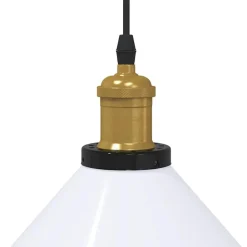 vidaXL Iluminación-Lámpara colgante regulable altura E27 Ø 22cm