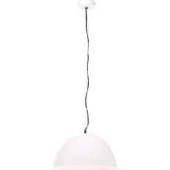 vidaXL Lámpara colgante vintage 25 W blanca redonda 41 cm E27 Blanco Sale