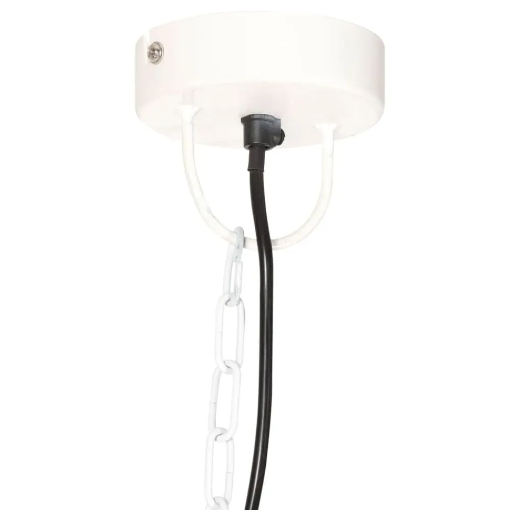 vidaXL Lámpara colgante vintage 25 W blanca redonda 41 cm E27 Blanco Sale