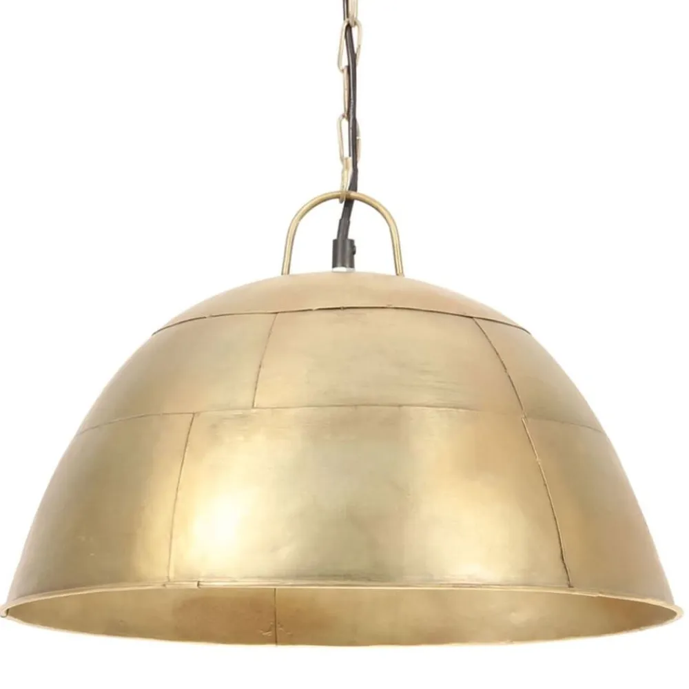vidaXL Iluminación-Lámpara colgante vintage redonda 25 W latón 41 cm E27
