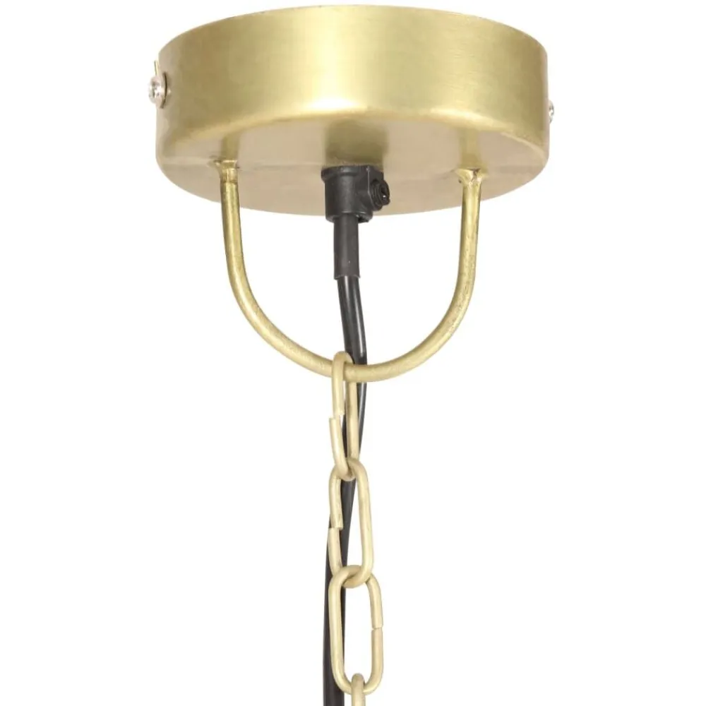 vidaXL Iluminación-Lámpara colgante vintage redonda 25 W latón 41 cm E27