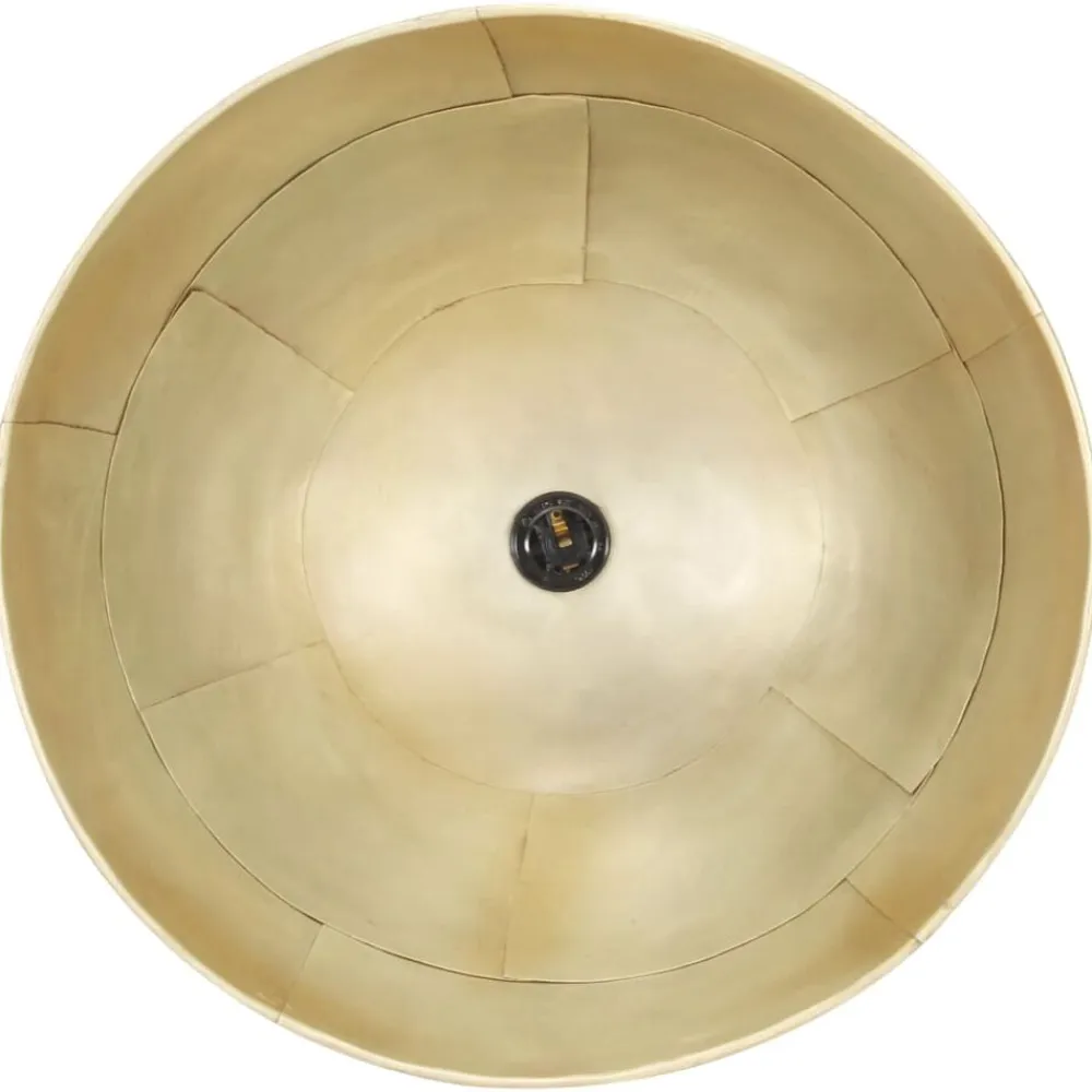 vidaXL Iluminación-Lámpara colgante vintage redonda 25 W latón 41 cm E27
