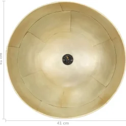 vidaXL Iluminación-Lámpara colgante vintage redonda 25 W latón 41 cm E27