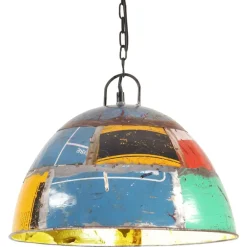 vidaXL Lámpara colgante vintage 25 W redonda 41 cm E27 Multicolor Sale