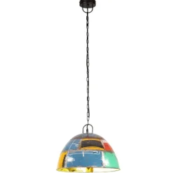 vidaXL Lámpara colgante vintage 25 W redonda 41 cm E27 Multicolor Sale