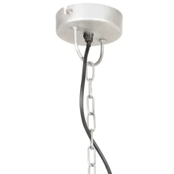 vidaXL Lámpara colgante vintage 25 W plateada redonda 41 cm E27 Plateado Clearance