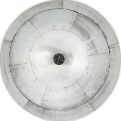 vidaXL Lámpara colgante vintage 25 W plateada redonda 41 cm E27 Plateado Clearance