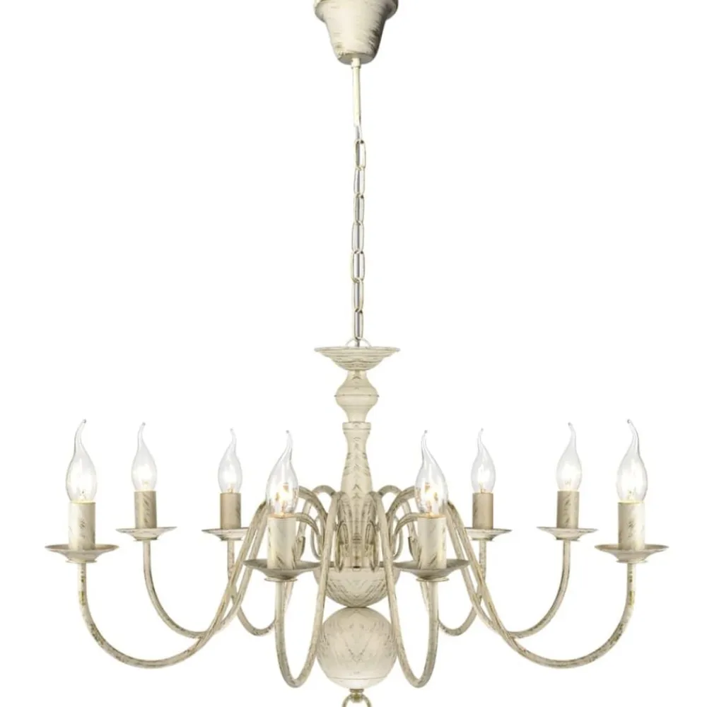 vidaXL Iluminación-Lámpara de araña antique metal 8 bombillas E14