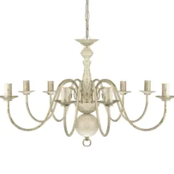 vidaXL Iluminación-Lámpara de araña antique metal 8 bombillas E14
