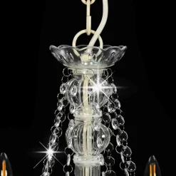 vidaXL Iluminación-Lámpara de araña con cuentas 8 bombillas E14