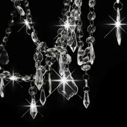 vidaXL Iluminación-Lámpara de araña con cuentas 8 bombillas E14