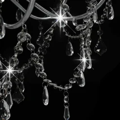 vidaXL Iluminación-Lámpara de araña con cuentas 8 bombillas E14