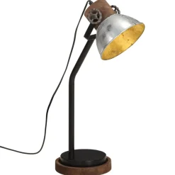 vidaXL Lámpara de escritorio vintage 25 W E27 18x18x60 cm Plateado