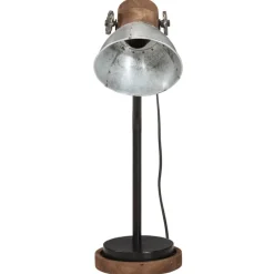 vidaXL Lámpara de escritorio vintage 25 W E27 18x18x60 cm Plateado