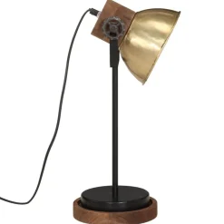vidaXL Iluminación-Lámpara de escritorio latón vintage 25 W E27 17x17x50 cm