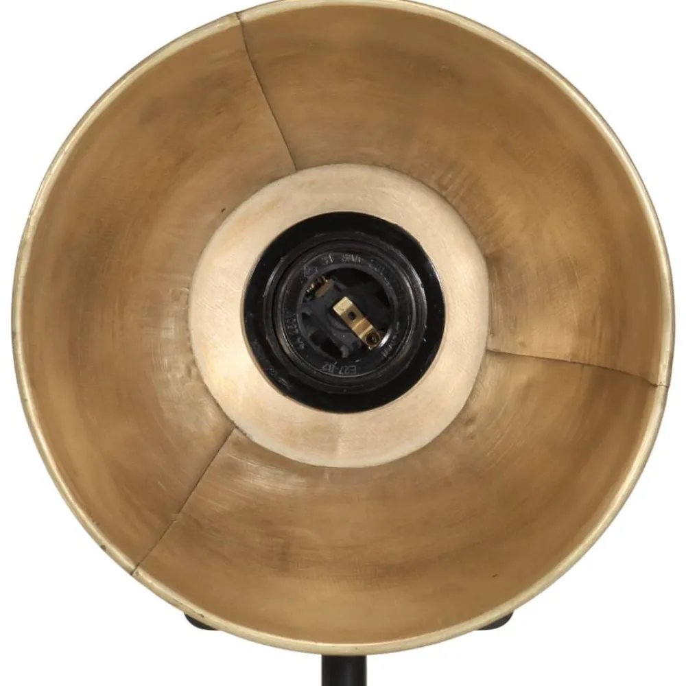 vidaXL Iluminación-Lámpara de escritorio latón vintage 25 W E27 17x17x50 cm