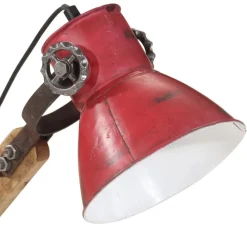 vidaXL Lámpara de escritorio desgastado 25 W E27 23x18x96 cm Rojo Best