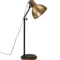 vidaXL Iluminación-Lámpara de escritorio latón vintage 25 W E27 30x30x100-150 cm