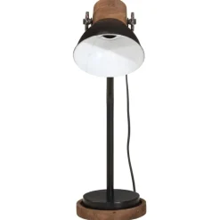 vidaXL Lámpara de escritorio negra 25 W E27 18x18x60 cm Negro