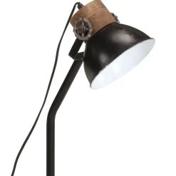 vidaXL Lámpara de escritorio negra 25 W E27 18x18x60 cm Negro