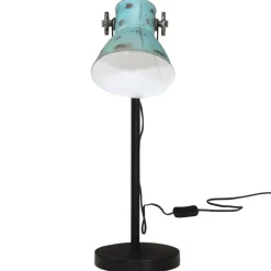 vidaXL Lámpara de escritorio desgastado 25 W E27 17x17x60 cm Azul Online